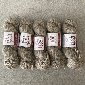 NWT Erika Knight Wool Local Aran Colour 804 Gritstone Flax Lot of 5